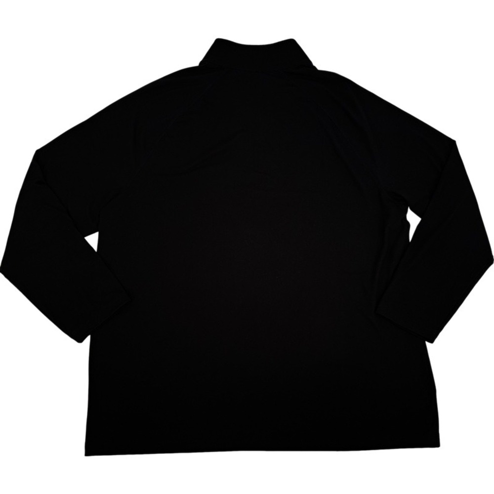 FRESH CLEAN THREADS XL Lot 2 Quarter Zip Pullover Black Navy Performance Stretch - Picture 8 of 16